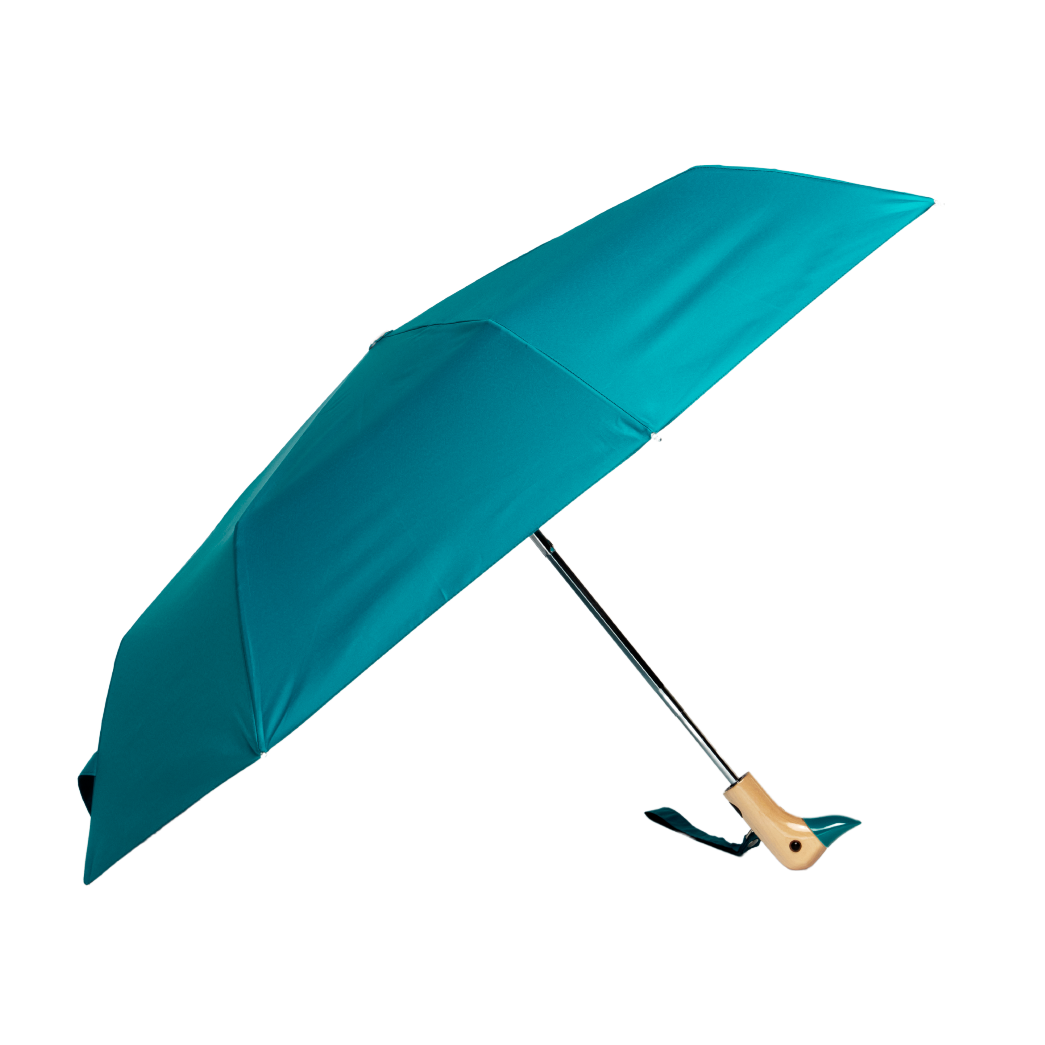 Teal Eco-friendly Original Duck head Compact Umbrella | JoRetro Teal Eco-friendly Original Duck head Compact Umbrella | JoRetro