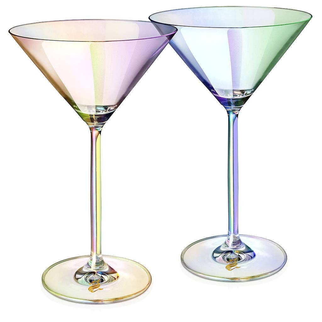 Stemmed Martini Glasses The Aura Collection JoRetro Vintage Market