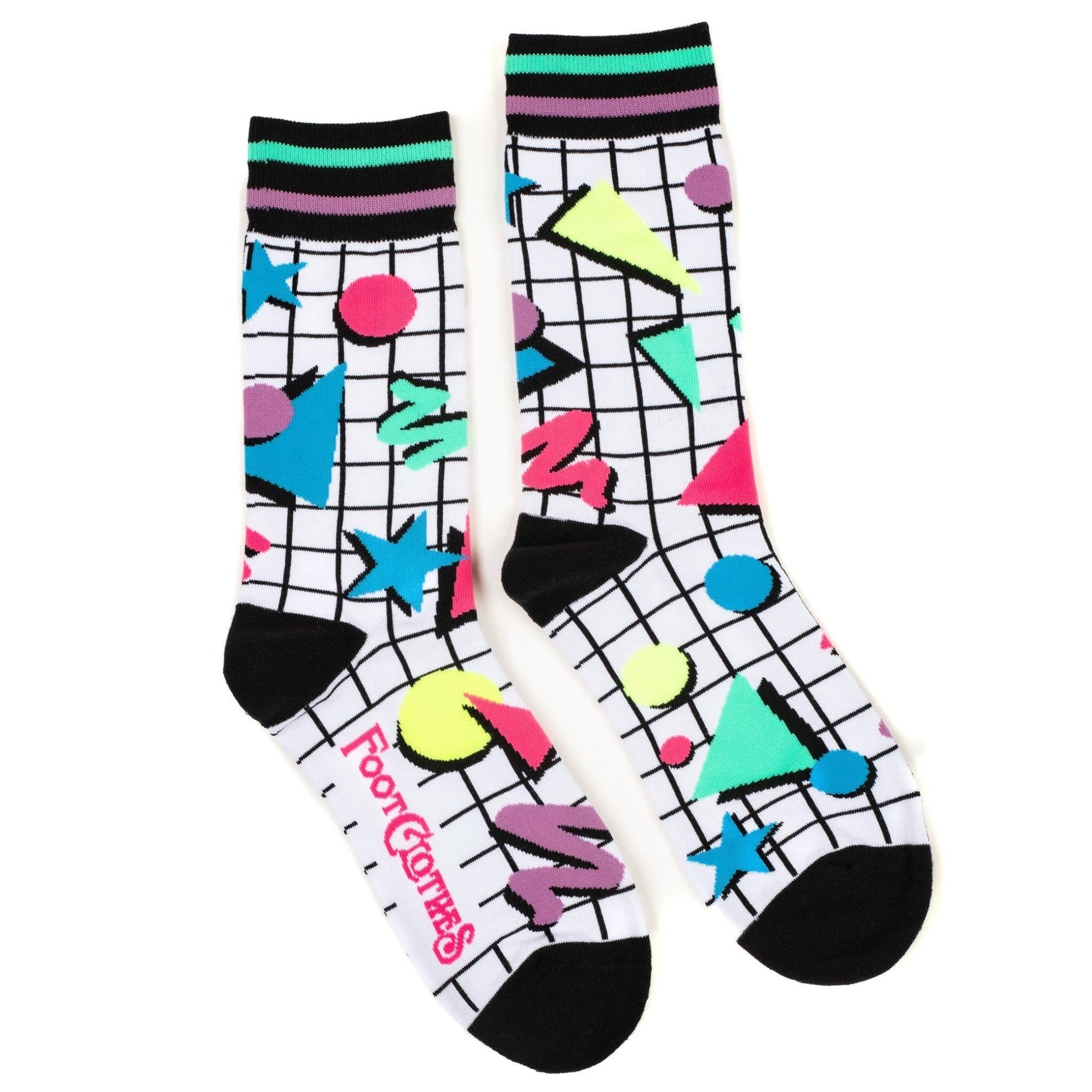 80s Style Retro Sports Socks  Stoners FunStore Downtown Fort