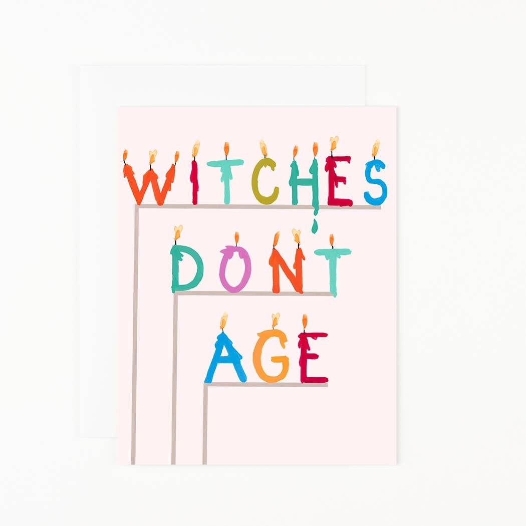 Witches Don't Age Greeting Card JoRetro Vintage Market