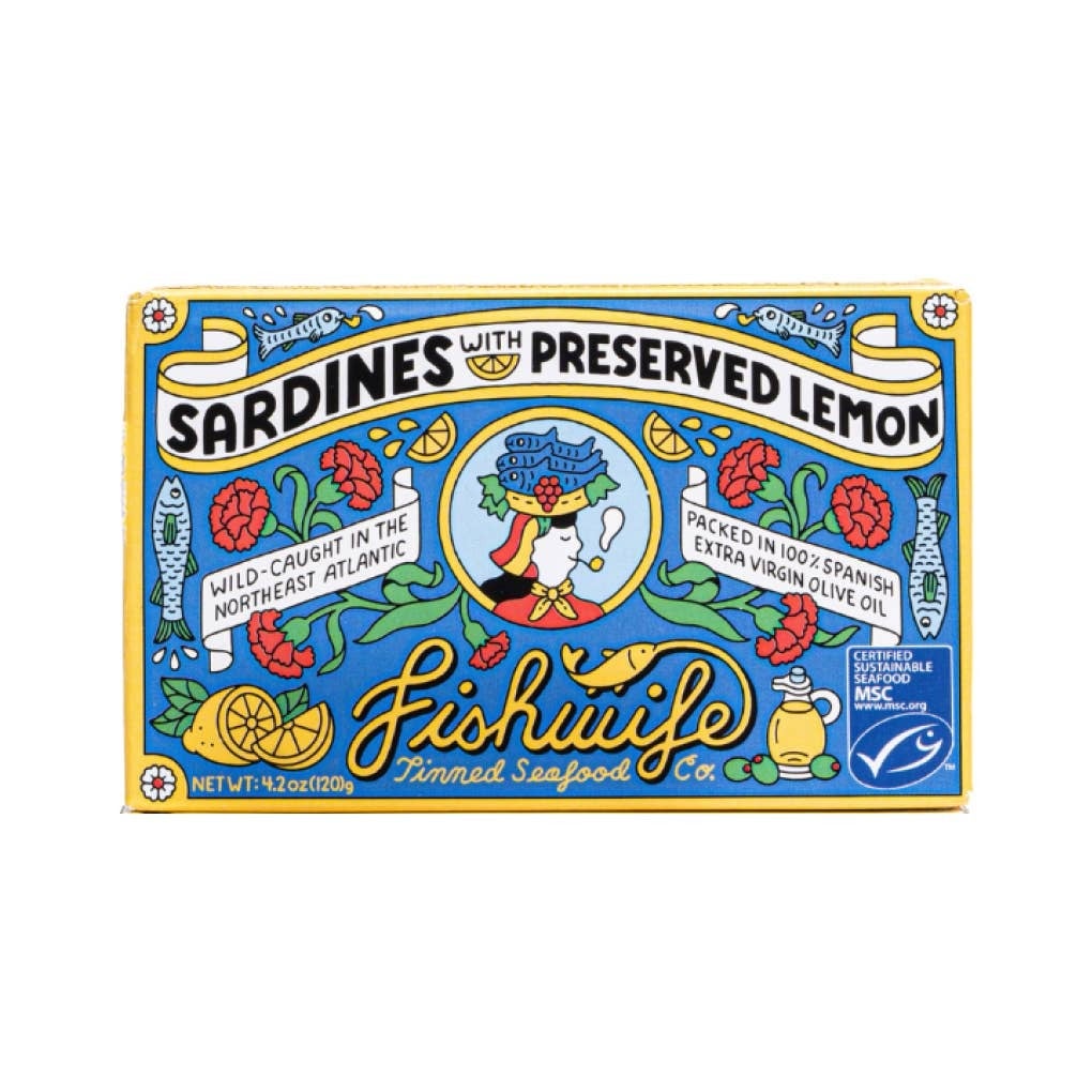 Sardines with preserved lemon joretro vintage market